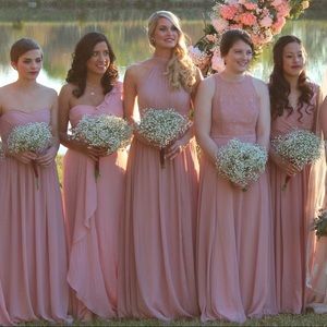 Dusty Pink Bridesmaid Dress